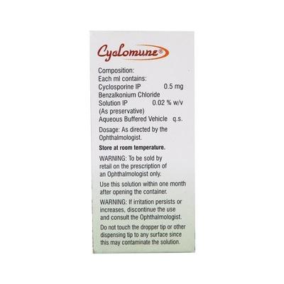 Cyclomune 0.05% Eye Drops 3ml - Dry Eye-ODA