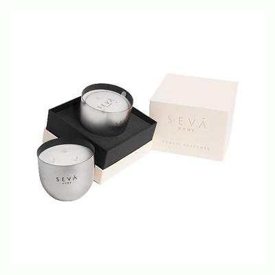 Seva Home Heirloom Candle - Classic- Aqua (Silver) 1's - Candle