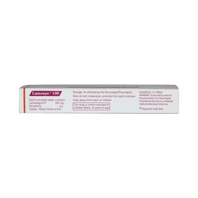 Lamosyn 100mg Tablet 10'S - Epilepsy/Convulsion-Ant