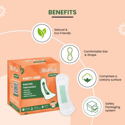 Mildcares MildPads Panty Liner 60's - Panty Liners