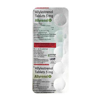 ALLYRENOL 5 Tablet 10's - Hormonal Therapy-Oes