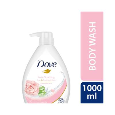 Dove Soothing Rose & Aloe Vera Body Wash for Replenished Skin Refreshing Scen 1000 ml - Shower Gels & Body Wash