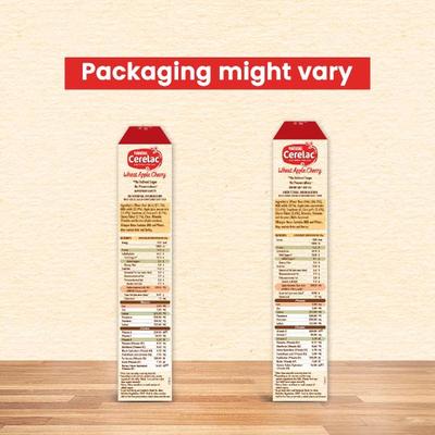 Nestle Cerelac Baby Food Cereal No Refined Sugar - Wheat Apple Cherry (For 8 to 24 Months Baby) (Refill Pack) 350 g - Baby And Infant Supplements