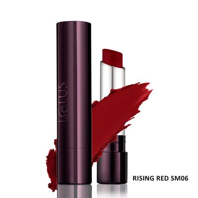 Lotus Makeup Proedit Silk Touch Matte Lip Color Rising Red Sm06 4.2 gm - Lipsticks