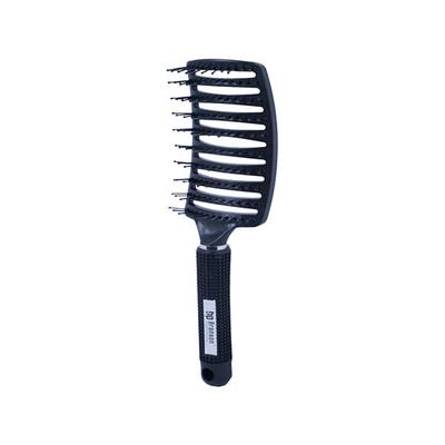 Bronson Professional Paddle Hair Brush Vented for Detangling and Instant Hair Volume (Black) 12's - Hair Brushes