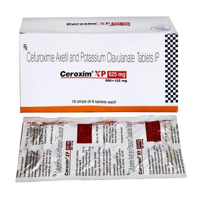 Ceroxim XP 625mg Tablet 6'S - Bacterial Infections-Cep