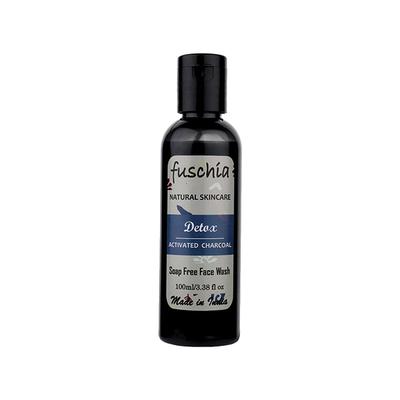 Fuschia Soap Free Face Wash - Detox Activated Charcoal 100 ml - Face Wash & Cleansers