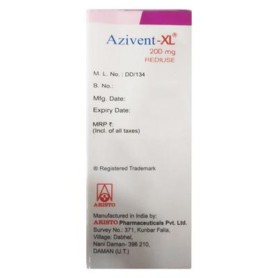 AZIVENT XL 200 MG REDIUSE Oral Suspension 30ml - Bacterial Infections-Mac