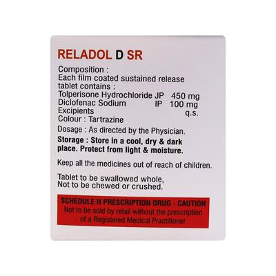 RELADOL DSR Tablet 10's - Muscle Cramps/Spasticity-Mus