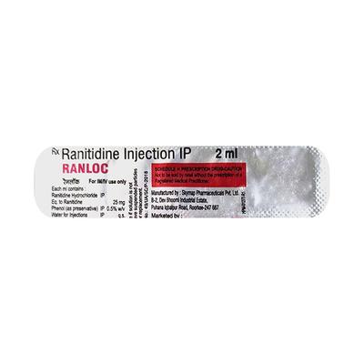 Ranloc Injection 2ml - Ulcer/Reflux/Flatulence-Aaa