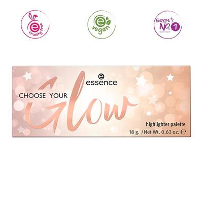 Essence choose your glow highlighter palette 18 gm - Highlighters & Illuminators