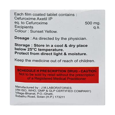 CEFUBROS 500 Tablet 10's - Bacterial Infections-Cep