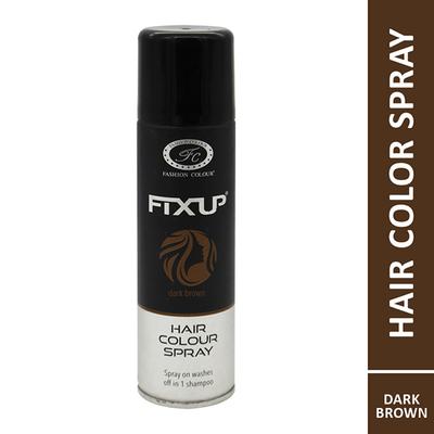 Fashion Colour Hair Colour Spray, Dark Brown 150 ml - Hair Sprays & Mists