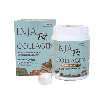 INJA Fit Marine Collagen Powder - Coffee Flavour 250 gm - Hair & Skin