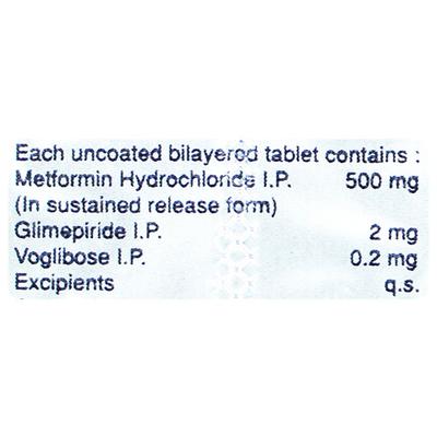 Azulix MV 2/0.2mg Tablet 10'S - Diabetes-Ant
