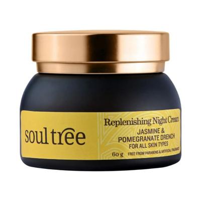 SoulTree Replenishing Night Cream - Jasmine & Pomegranate Drench 60 gm - Night Cream