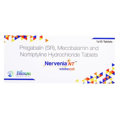 NERVENIA NT Tablet 10's - Neuropathic Pain-Dru
