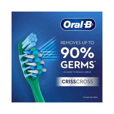 Oral B Criss Cross - Family toothbrushes - Medium 4's - Toothbrushes