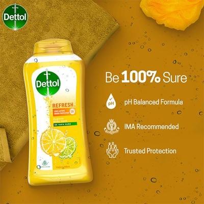 Dettol Long Lasting Hygiene Body Wash - Refresh 250 ml - Shower Gels & Body Wash