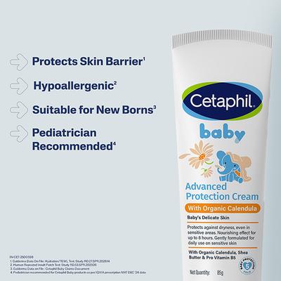 Cetaphil Baby Advaced Protection Cream with organic calendula 85 gm - Creams, Lotions & Oils