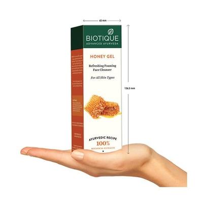 Biotique Bio Honey Gel Refreshing Foaming Face Cleanser - All Skin Types 120 ml - Face Wash & Cleansers
