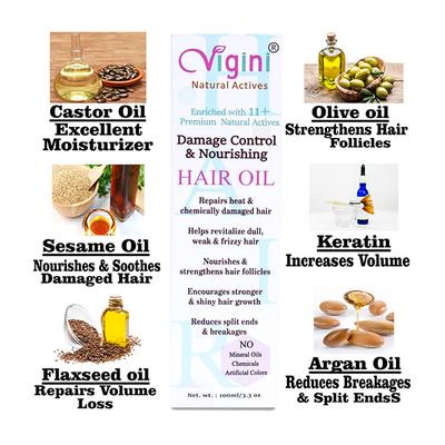 Vigini Damage Control & Nourishing Hair Oil 100 ml - Hair Oils