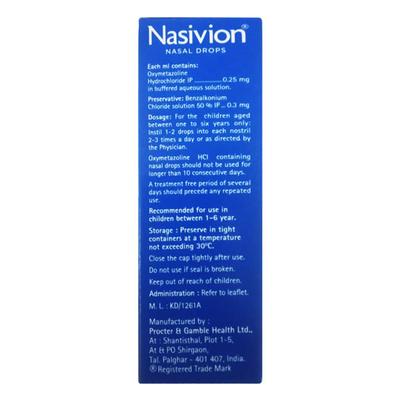 NASIVION CHILD Nasal Drops 10ml - Nasal Congestion-Nas