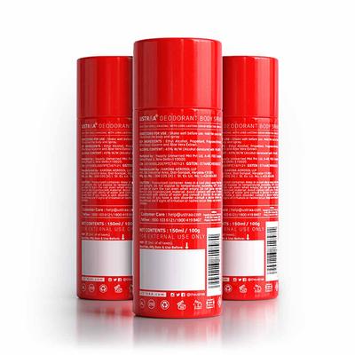 RED Deodorant Body Spray- Set of 3 450 ml - Deodorants/Roll-Ons