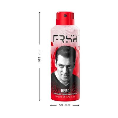 Frsh Dedorant Body Spray - Hero-Pack Of 2 400 ml - Men Deodorants/Roll-Ons