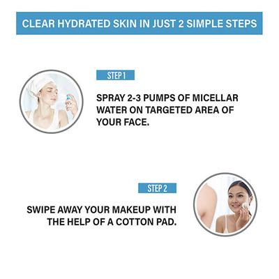 Aryanveda Instaglow Micellar Cleansing Makeup Remover Water 100 ml - Make Up Removers