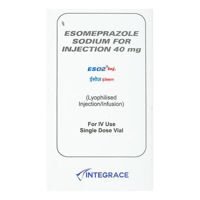 Esoz 40mg Injection 1's - Ulcer/Reflux/Flatulence-Aaa