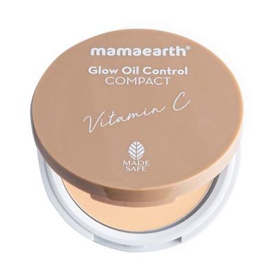 Mamaearth Glow Oil Control Compact SPF 30 with Vitamin C & Turmeric for 2X Instant Glow 01 Ivory Glow 9 gm - Compact Powder