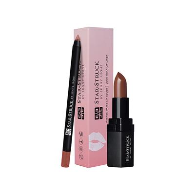 Star Struck by Sunny Leone Cinnamon Lip Kit Lipstick and Lip Liner 2's - Lip Glosses