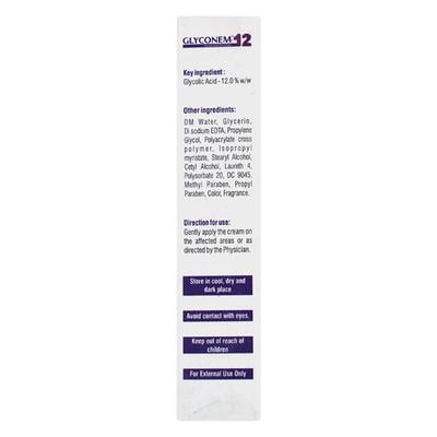 GLYCONEM 12 Cream 30gm - Acne-Acn