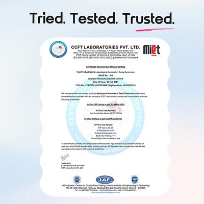 Aqualogica Illuminate+ Dewy Sunscreen SPF 50+ PA++++ 80 gm - Face Sunscreen