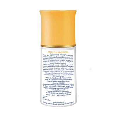 Yardley London Anti Perspirant Deodorant Roll-On - English Blossom 50 ml - Women Deodorants/Roll-Ons