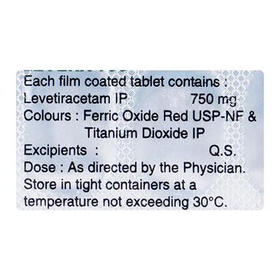 Levera 750mg Tablet 10'S - Epilepsy/Convulsion-Ant