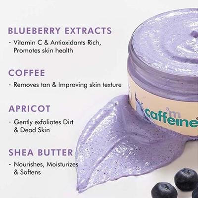 Mcaffeine Blueberry Breeze Body Scrub 175 gm - Scrubs & Exfoliants