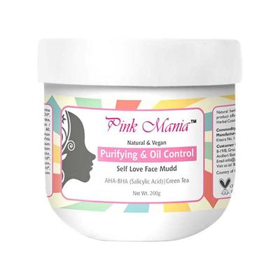 Passion Indulge Pink Mania Purifying and Oil Control Face Mudd Reduces Acne and Pores 200 gm - Creams/Oils/Lotions