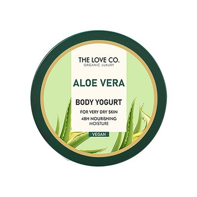 The Love Co. Aloe Vera Body Yogurt - 72 Hour Intense Hydrating Shea Body Butter - Deep Moisturization for Winters With Pure Shea Butter for Nourishing Essential Body Care 200 gm - Body Butter