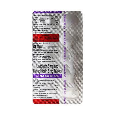 LINAXA D 5/5 Tablet 10's - Diabetes-Ant