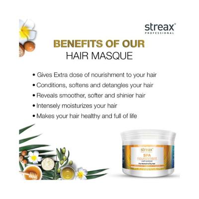 Streax Professionalhair Spa With Honey Extract 500 gm - Hair Masks & Packs