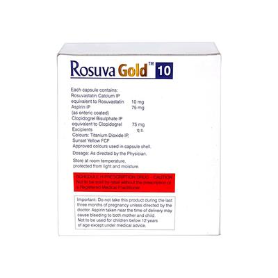 Rosuva Gold 10mg Capsule 10'S - High Cholesterol-Dys