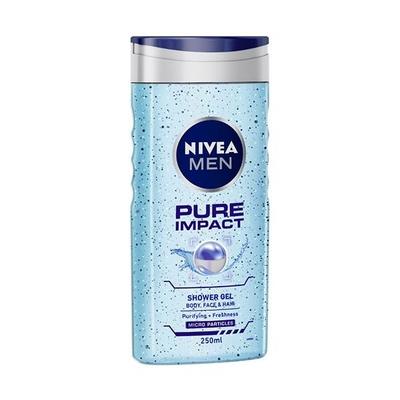 Nivea Men Pure Impact Purifying + Minerals Shower Gel 250ml - Shower Gels & Body Wash