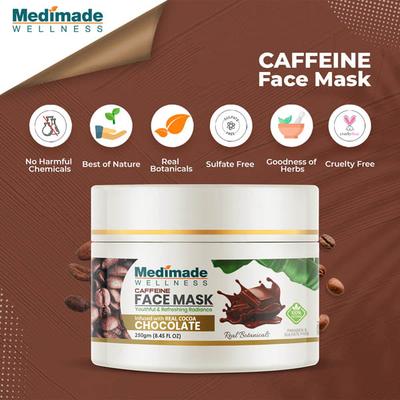 Medimade Caffeine Face Mask (Pack of 2) 1's - Masks & Peels
