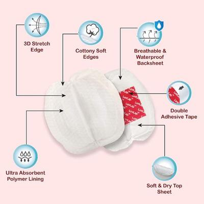 LuvLap Disposable Breast Pad 24's - Breast Pads & Shields