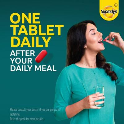 Supradyn Immuno+ Tablet - Turmeric + Tulsi 30's - Vitamin C