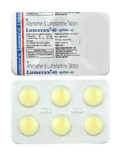Lumerax 40mg Tablet 6'S - Malarial