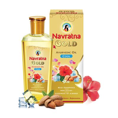 Navratna Gold Ayurvedic Cool Oil 500 ml - Personal Care (Ayush)