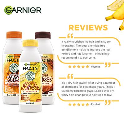 Garnier Fructis Hair Food - Nourishing Banana Conditioner For Dry Hair 350 ml - Conditioners